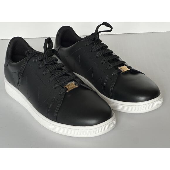 Versace Medusa Men's Black Leather Sneakers 10 US (43 Euro) 1016936 NIB - Picture 6 of 16